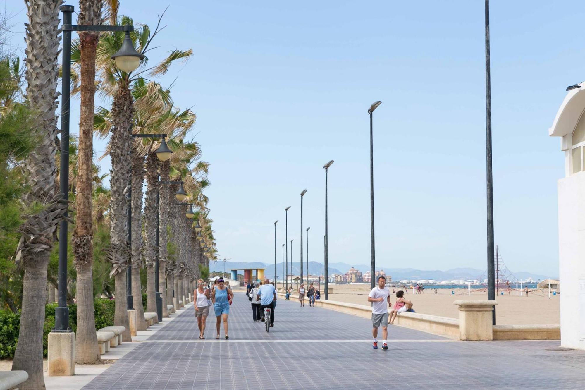 Apartup Las Arenas Beach Valencia Bagian luar foto