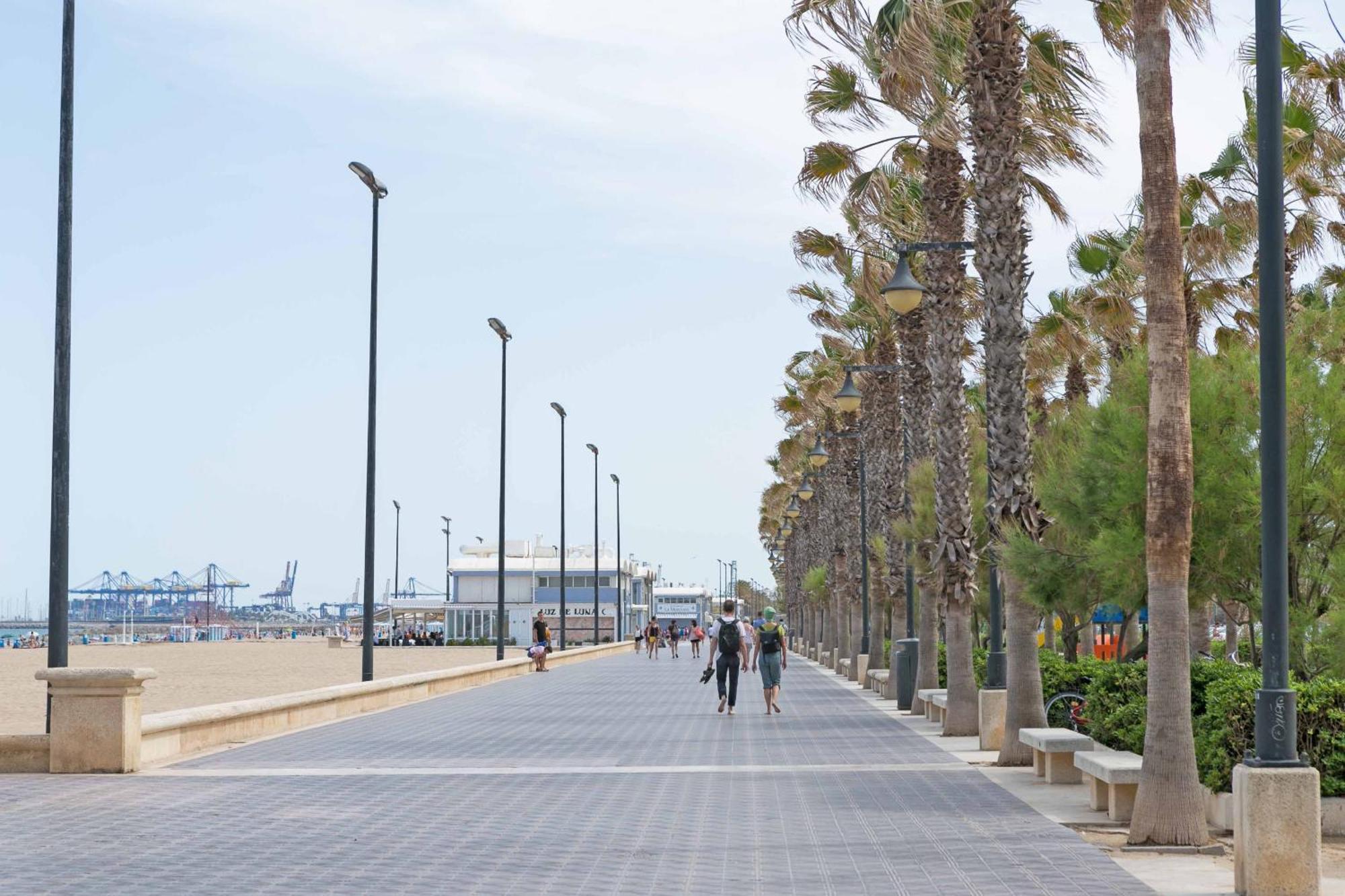 Apartup Las Arenas Beach Valencia Bagian luar foto