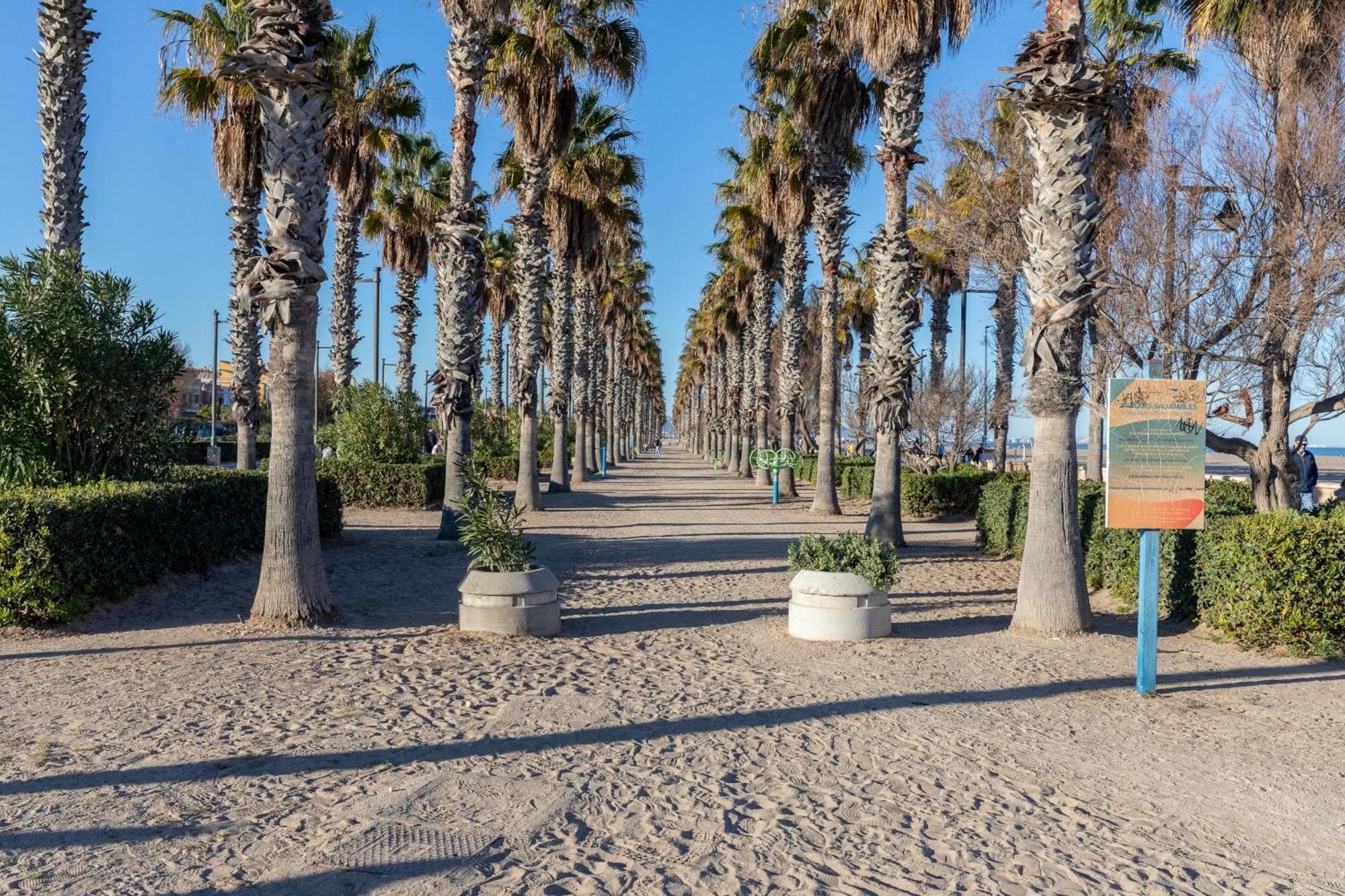 Apartup Las Arenas Beach Valencia Bagian luar foto